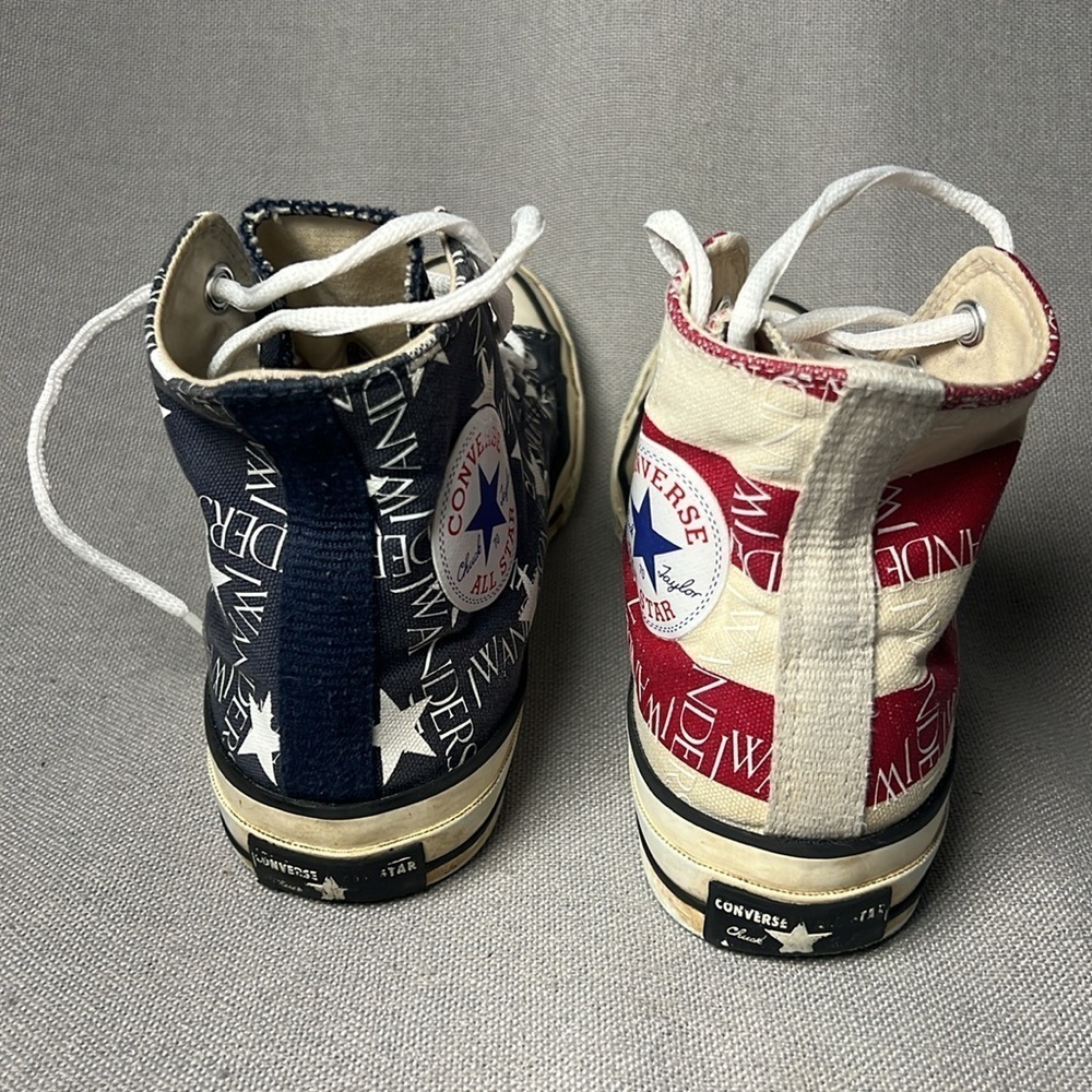 Converse Chuck 70 HI JW Anderson Americana Mood Indigo/Garnet platform sneakers - Picture 3 of 8